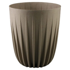 Ghiveci inalt din plastic Mira coffee-latte 19 x 22.5 cm