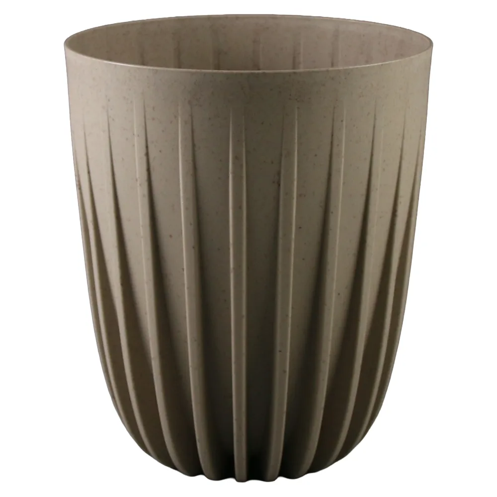Ghiveci inalt din plastic Mira coffee-latte 19 x 22.5 cm