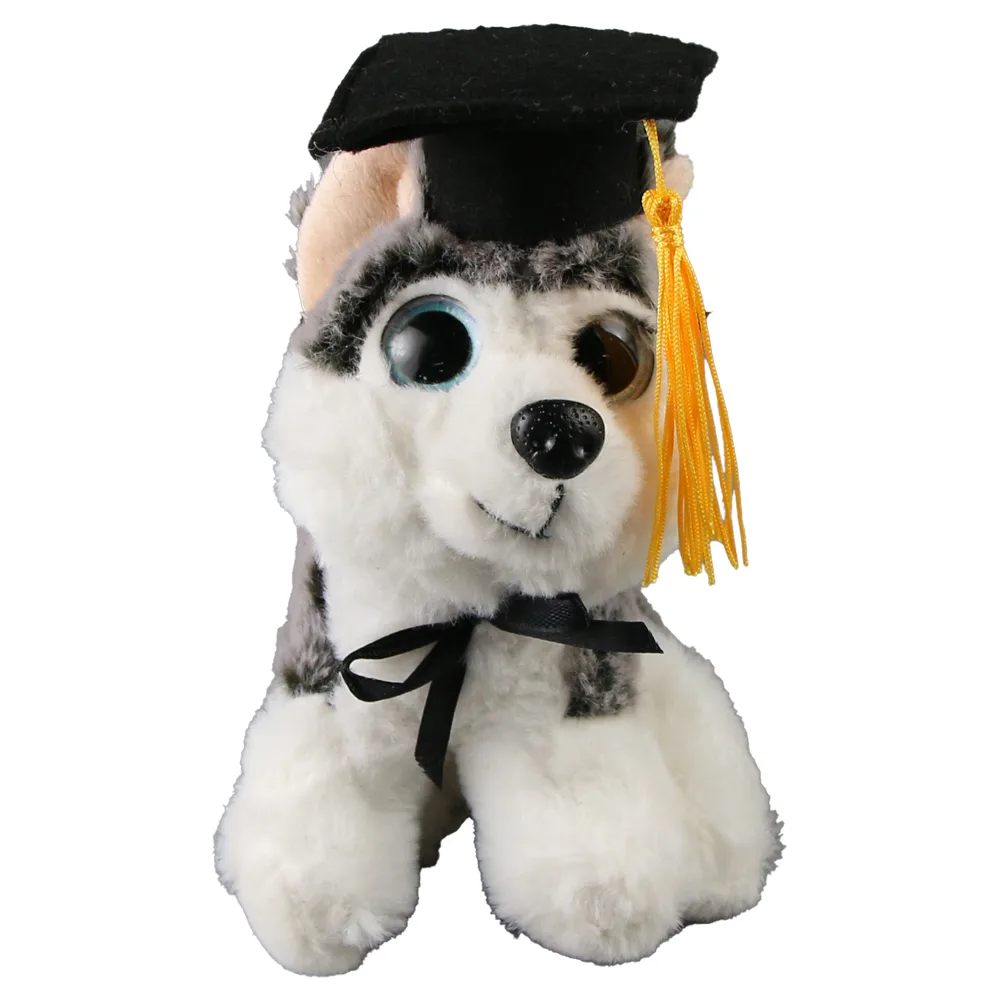 Catelus din plus pentru absolvire cu toca si diploma 19 cm Catelus din plus pentru absolvire cu toca si diploma 19 cm