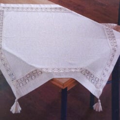 cu dantela trandafir si franjuri