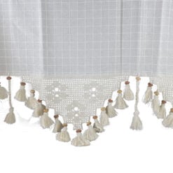 Perdea rustica din bumbac 160 x 180 cm