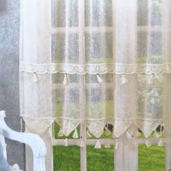 Perdea rustica din bumbac 140 x 180 cm