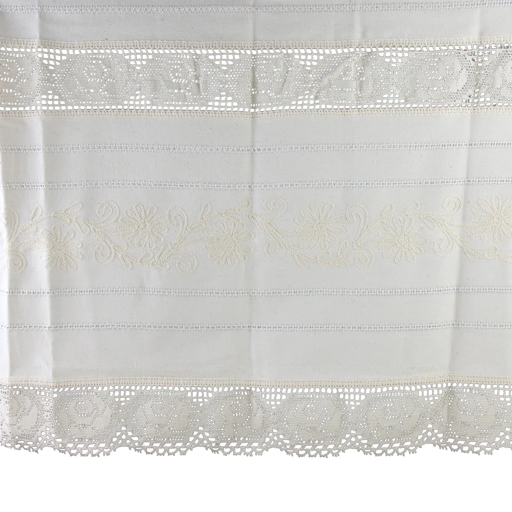 Perdea rustica din bumbac 140 x 100 cm