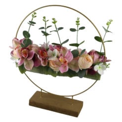 Aranjament floral decorativ pentru masa 35 x 40 cm