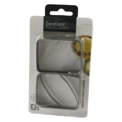 Set 4 clipsuri din inox pentru fixare fata de masa