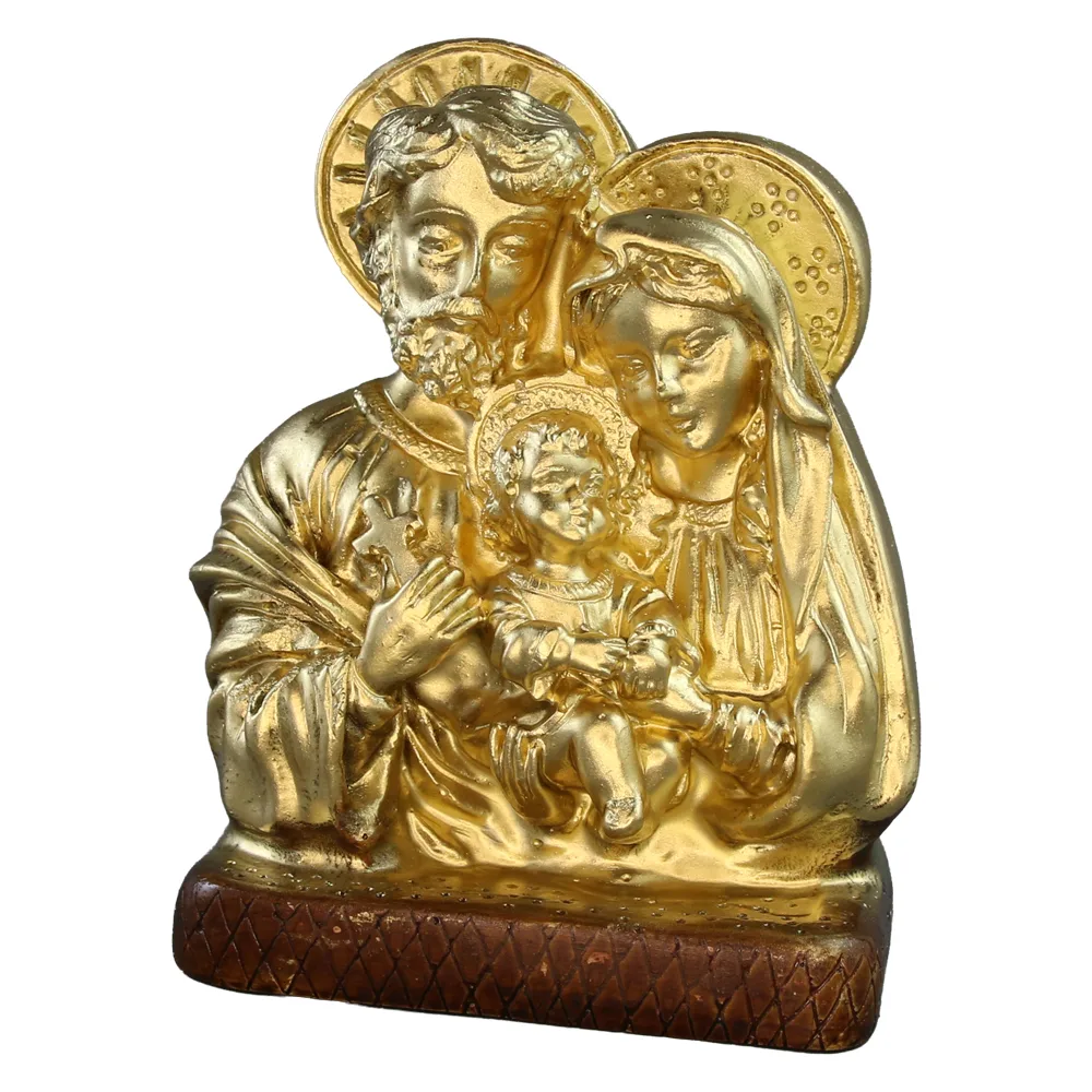 Statueta din ipsos Sfanta Familie 11 x 6 x 14 cm Statueta din ipsos Sfanta Familie 11 x 6 x 14 cm