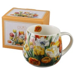 Cana din portelan 430 ml "Tulipany" in cutie decorativa