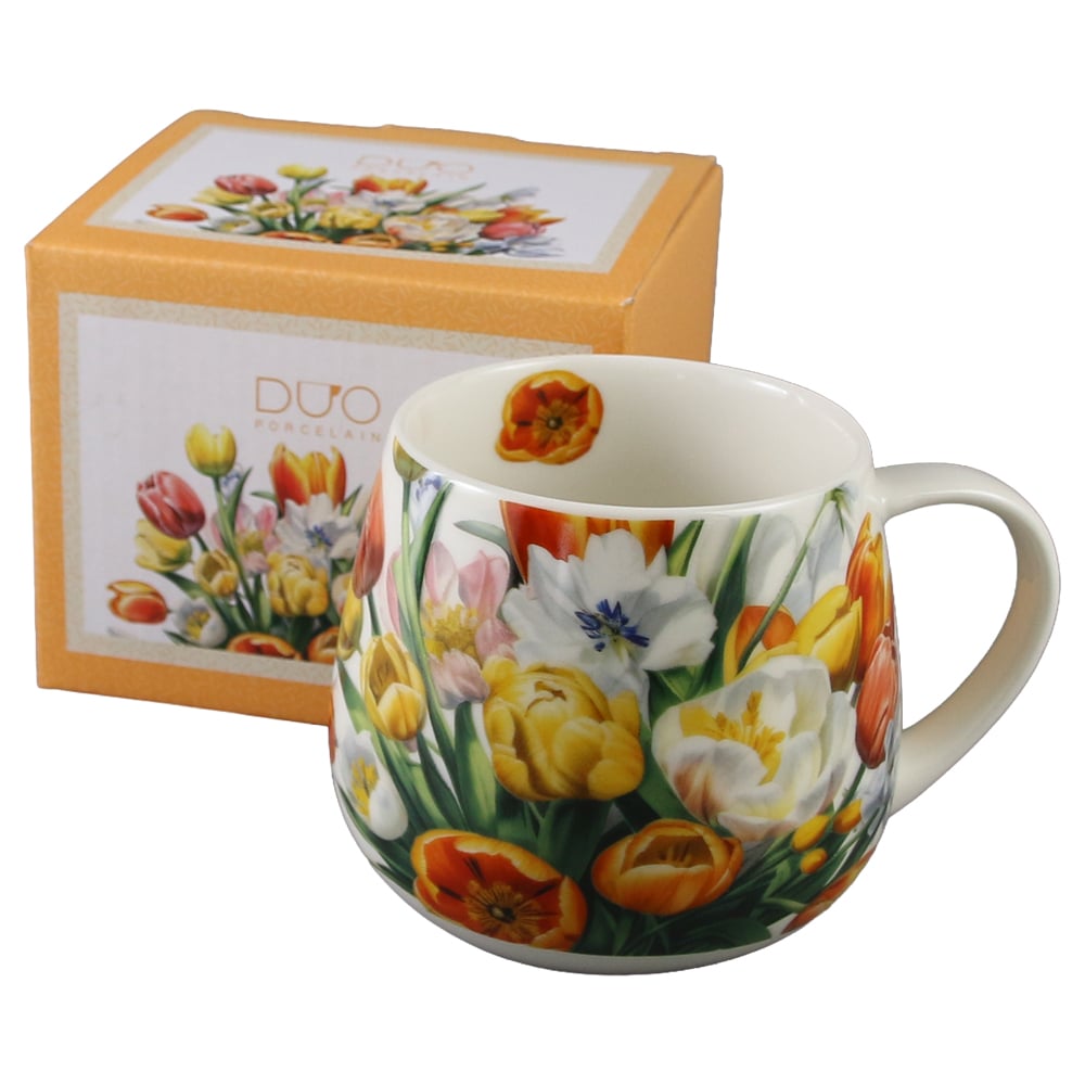 Cana din portelan 430 ml "Tulipany" in cutie decorativa Cana din portelan 430 ml "Tulipany" in cutie decorativa