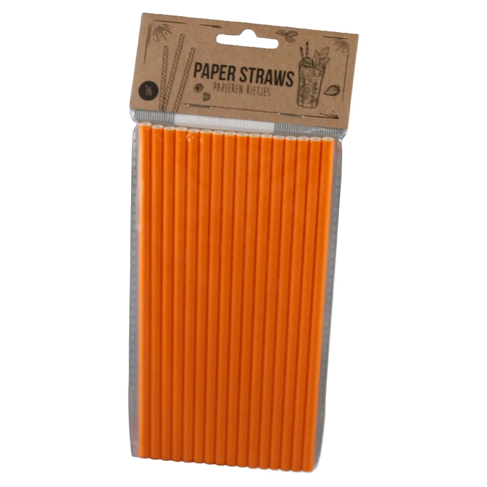 Paie din hartie 20 cm 16 buc Paie din hartie 20 cm 16 buc
