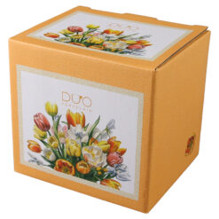 Cana portelan cu infuzor metalic si capac 430 ml