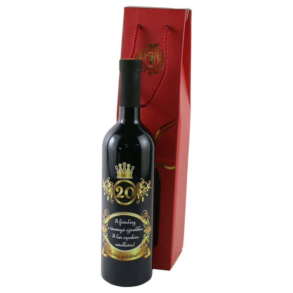 Vin rosu 750 ml "A fiatalsag a termeszet ajandeka...20 Vin rosu 750 ml "A fiatalsag a termeszet ajandeka...20