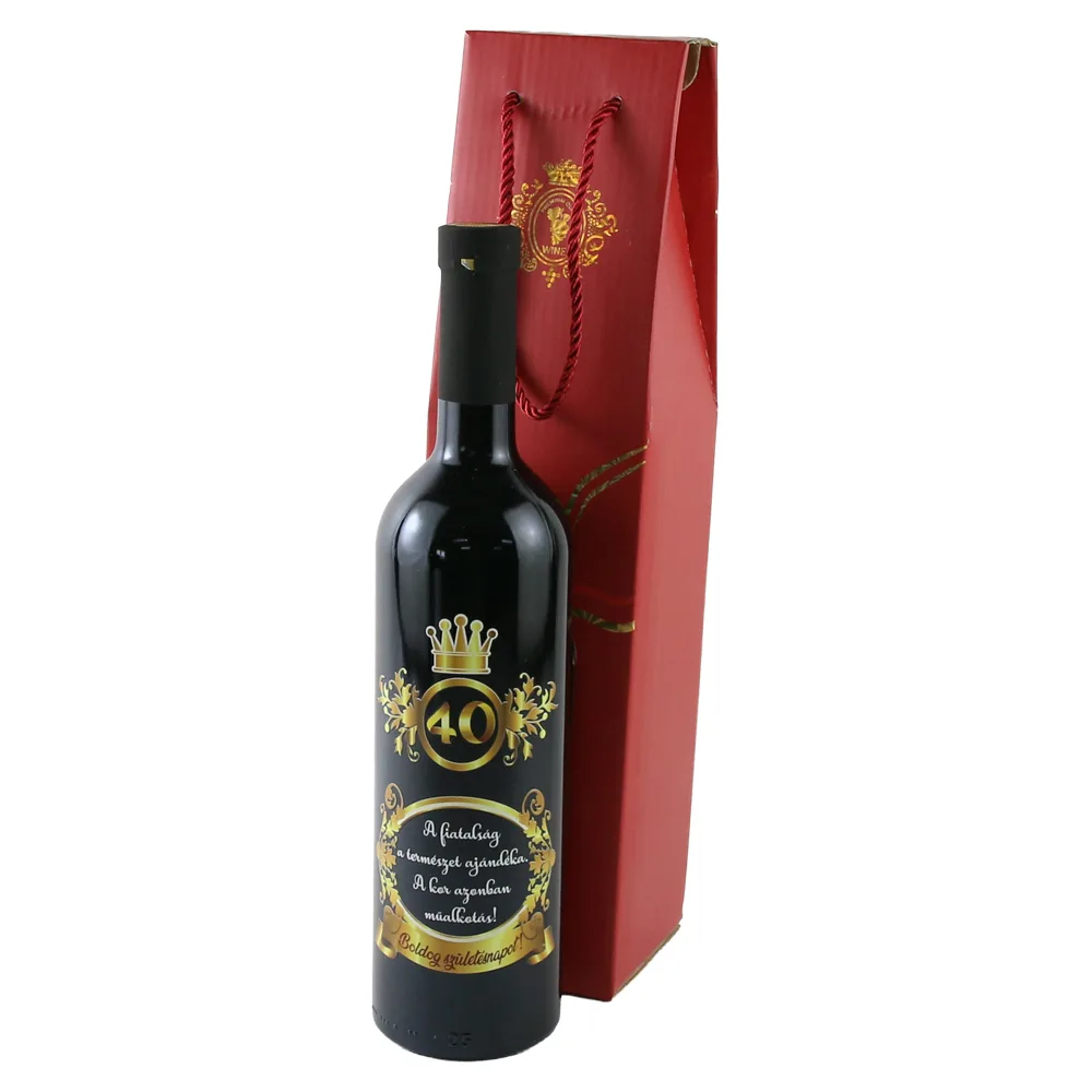 Vin rosu 750 ml "A fiatalsag a termeszet ajandeka...40 Vin rosu 750 ml "A fiatalsag a termeszet ajandeka...40