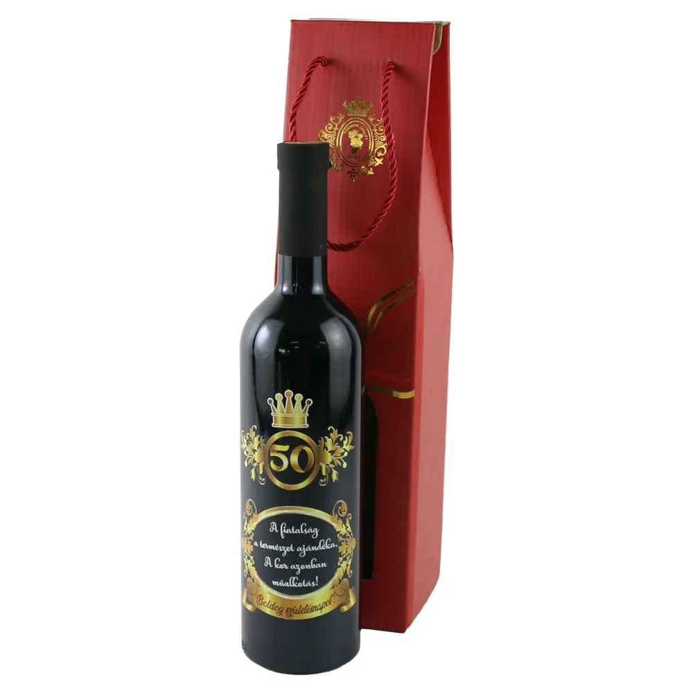 Vin rosu 750 ml "A fiatalsag a termeszet ajandeka...50 Vin rosu 750 ml "A fiatalsag a termeszet ajandeka...50
