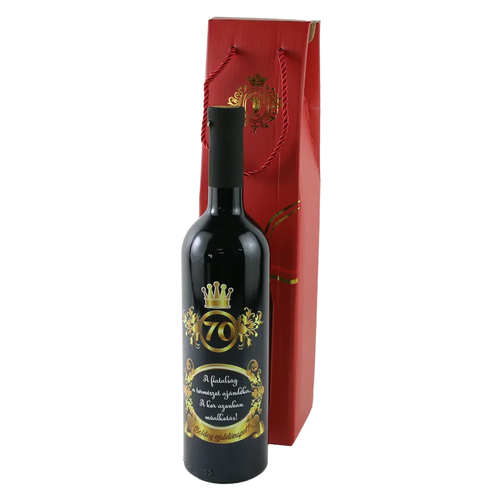 Vin rosu 750 ml "A fiatalsag a termeszet ajandeka...70 Vin rosu 750 ml "A fiatalsag a termeszet ajandeka...70