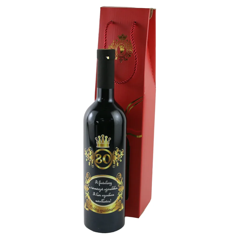 Vin rosu 750 ml "A fiatalsag a termeszet ajandeka...80 Vin rosu 750 ml "A fiatalsag a termeszet ajandeka...80