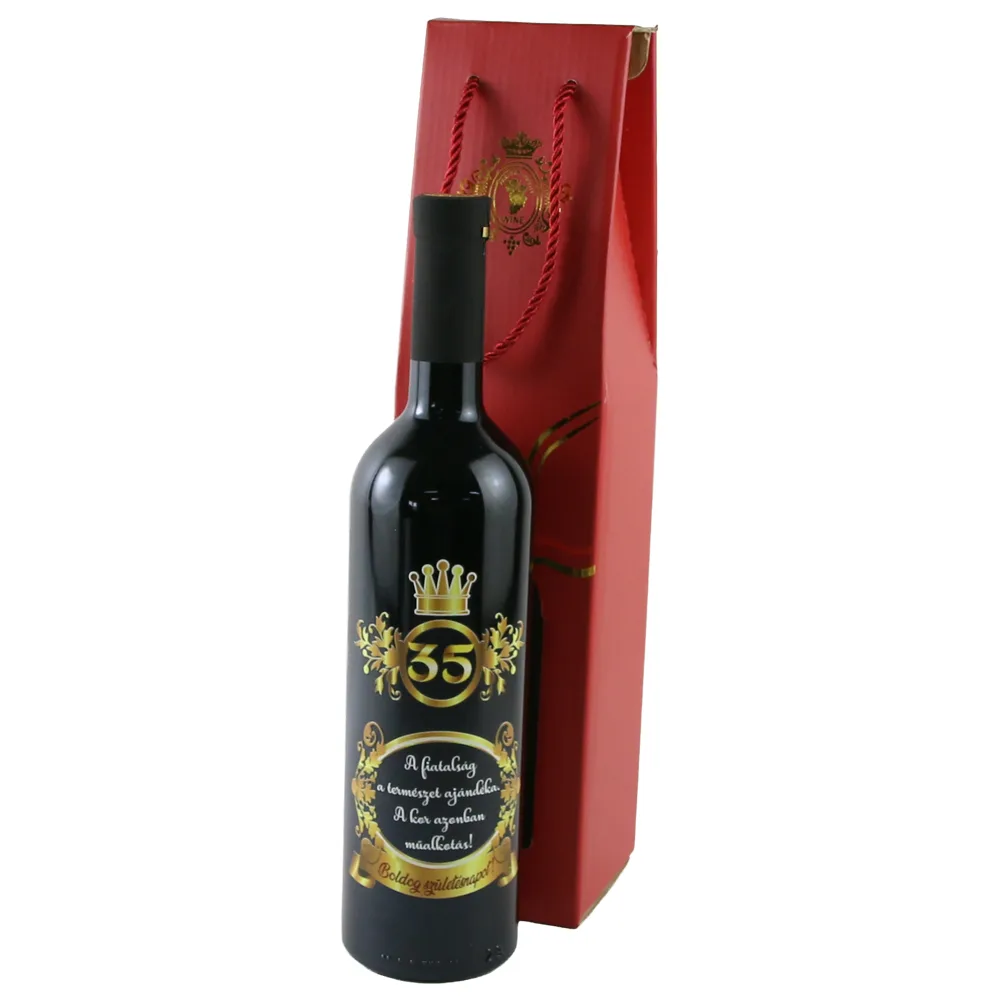 Vin rosu 750 ml "A fiatalsag a termeszet ajandeka...35 Vin rosu 750 ml "A fiatalsag a termeszet ajandeka...35
