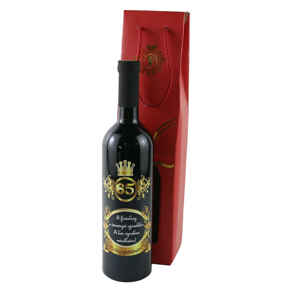 Vin rosu 750 ml "A fiatalsag a termeszet ajandeka...65 Vin rosu 750 ml "A fiatalsag a termeszet ajandeka...65