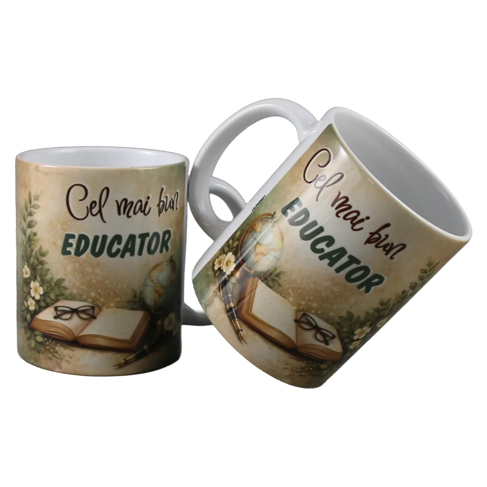 Cana din ceramica "Cel mai bun Educator" 330 ml Cana din ceramica "Cel mai bun Educator" 330 ml