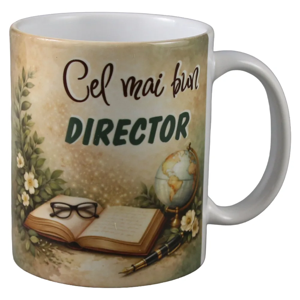 Cana din ceramica "Cel mai bun Director" 330 ml Cana din ceramica "Cel mai bun Director" 330 ml