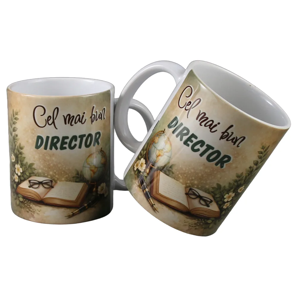 Cana din ceramica "Cel mai bun Director" 330 ml Cana din ceramica "Cel mai bun Director" 330 ml