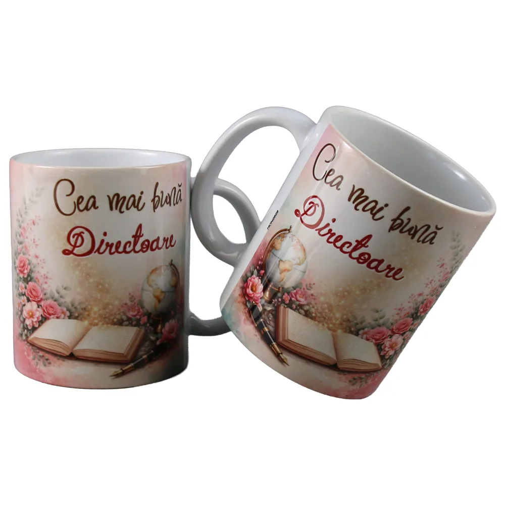 Cana din ceramica "Cea mai buna Directoare" 330 ml Cana din ceramica "Cea mai buna Directoare" 330 ml