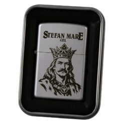 Bricheta metalica gravata "Stefan cel Mare" 3.5 x 5.5 cm