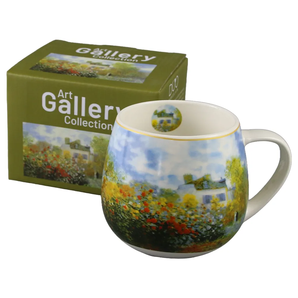 Cana din portelan 430 ml "The Garden at Argenteuil" de Claude Monet Cana din portelan 430 ml "The Garden at Argenteuil" de Claude Monet