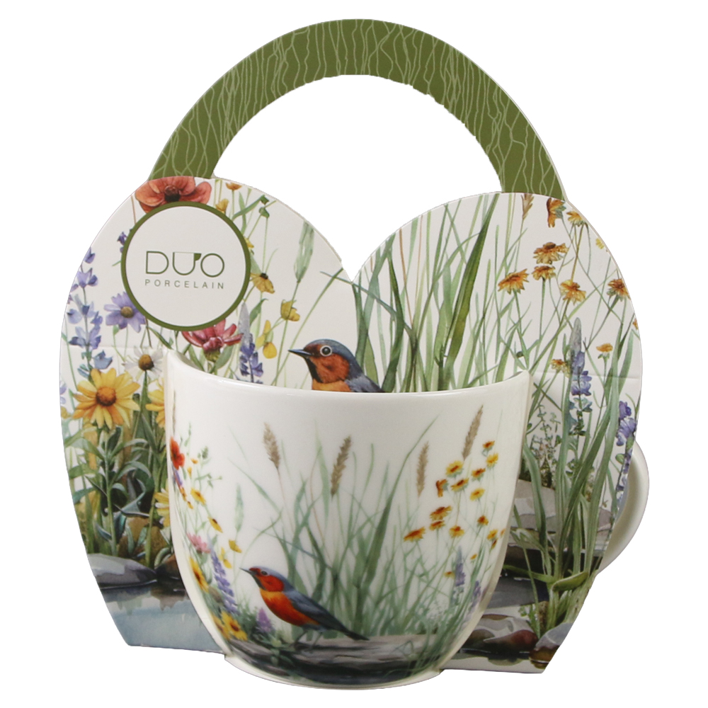 Cana portelan 460 ml "July" in ambalaj decorativ Cana portelan 460 ml "July" in ambalaj decorativ