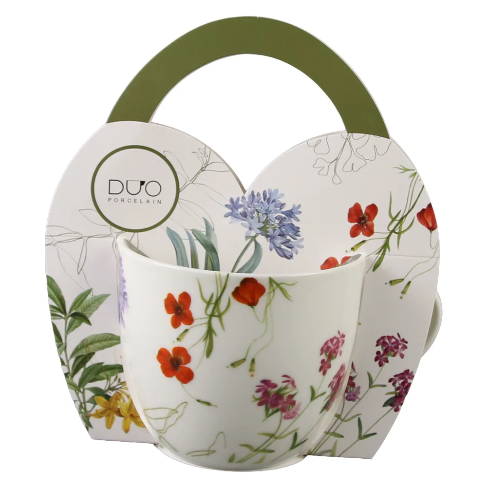 Cana portelan 460 ml "Colors of Nature" in ambalaj decorativ Cana portelan 460 ml "Colors of Nature" in ambalaj decorativ