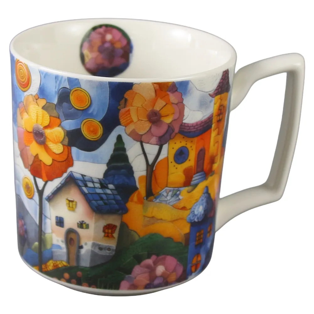 Cana din portelan 450 ml " Modern Countryside" in cutie decorativa Cana din portelan 450 ml " Modern Countryside" in cutie decorativa