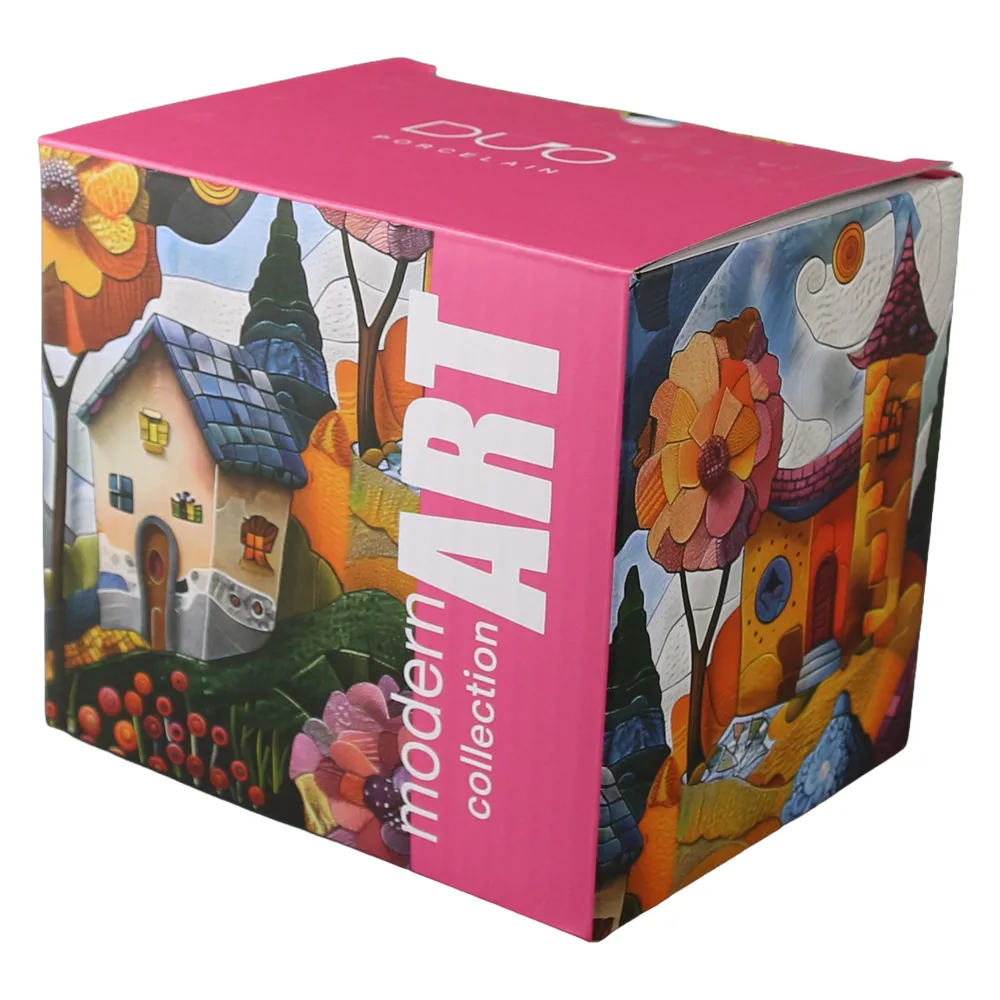 Cana din portelan 450 ml " Modern Countryside" in cutie decorativa Cana din portelan 450 ml " Modern Countryside" in cutie decorativa
