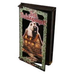 Caseta cadou din lemn pentru bani