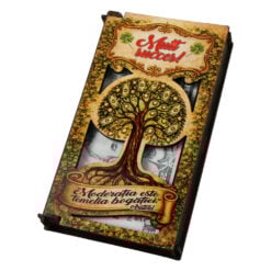 Caseta cadou din lemn pentru bani "Mult Succes!" 17.5 x 10 cm