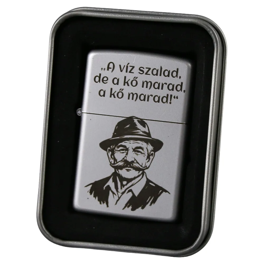 Bricheta metalica gravata "A viz szalad Bricheta metalica gravata "A viz szalad