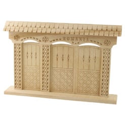 Macheta poarta Romaneasca din lemn 30 x 20 cm
