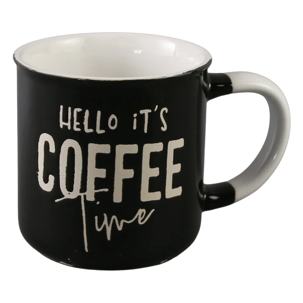Cana din ceramica 250 ml Coffee Love alb/negru Cana din ceramica 250 ml Coffee Love alb/negru