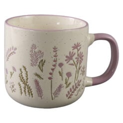 Cana din ceramica 420 ml cu flori