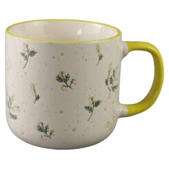 Cana din ceramica 420 ml cu flori