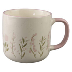 Cana din ceramica 420 ml cu flori