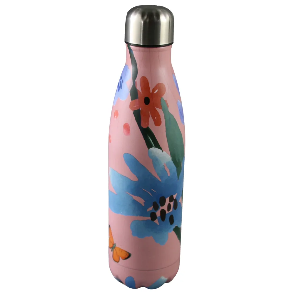 Sticla termos din inox 500 ml motive florale Sticla termos din inox 500 ml motive florale