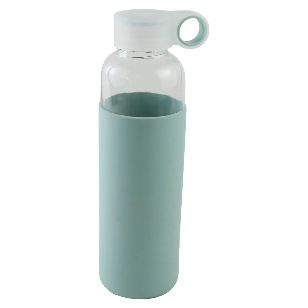 Sticla pentru apa cu husa din silicon 550 ml Sticla pentru apa cu husa din silicon 550 ml