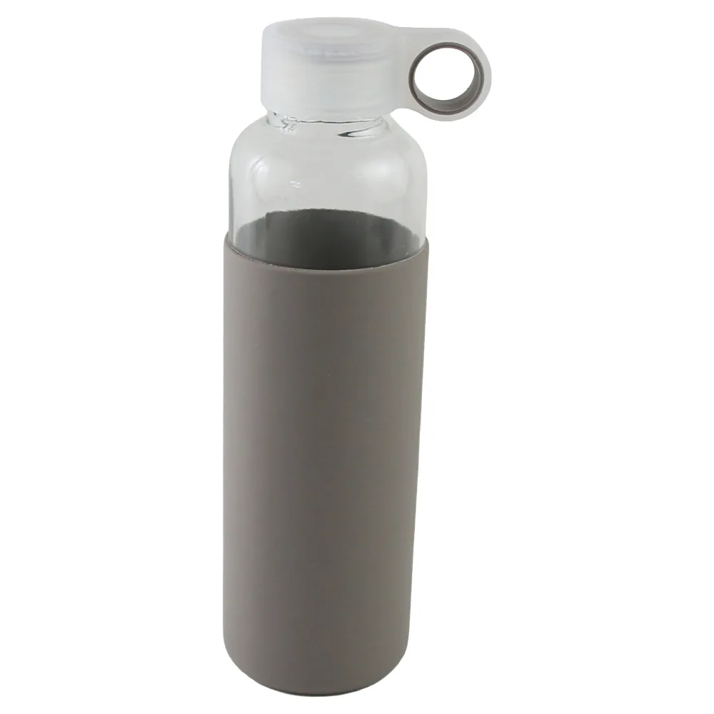 Sticla pentru apa cu husa din silicon 550 ml Sticla pentru apa cu husa din silicon 550 ml