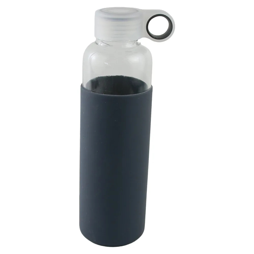Sticla pentru apa cu husa din silicon 550 ml Sticla pentru apa cu husa din silicon 550 ml