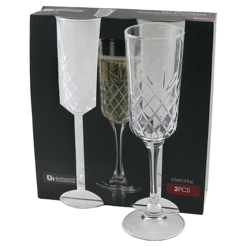 Set 2 pahare sampanie 175 ml Barware Excellent Houseware