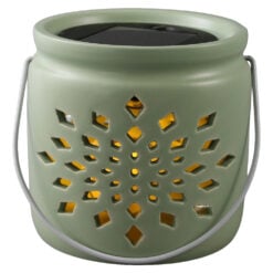Lampa solara decorativa din ceramica 9 x 9 cm