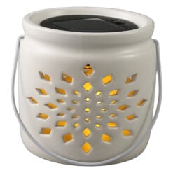 Lampa solara decorativa din ceramica 9 x 9 cm