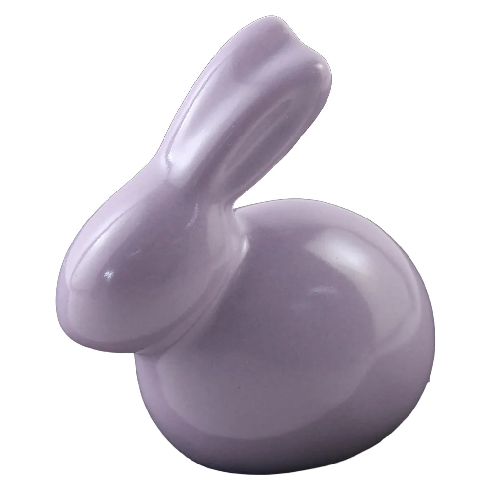 Iepuras din ceramica 6 x 7 cm culori variate