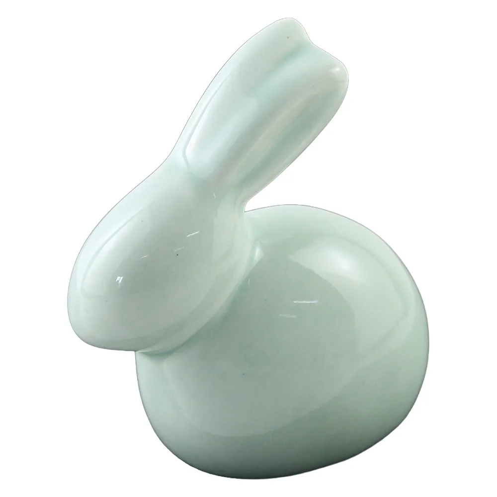 Iepuras din ceramica 6 x 7 cm culori variate