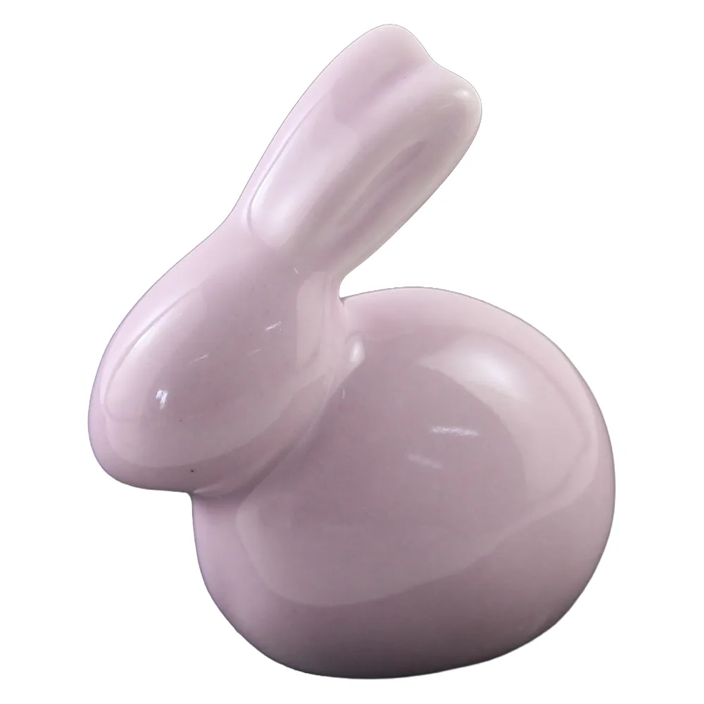 Iepuras din ceramica 6 x 7 cm culori variate