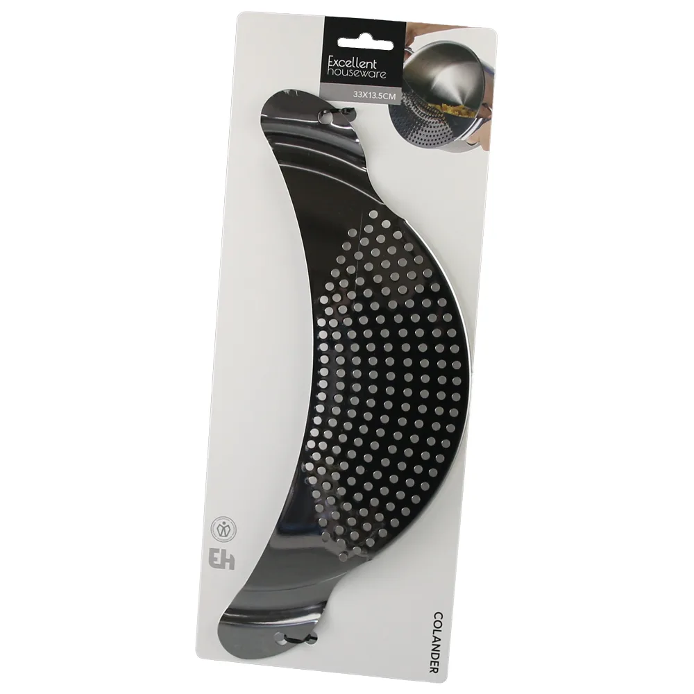 Strecuratoare pentru oale si cratite din otel inoxidabil 33 x 13.5 cm Strecuratoare pentru oale si cratite din otel inoxidabil 33 x 13.5 cm